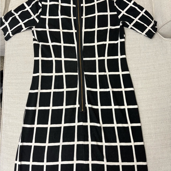 Banana Republic Black and White Checkered Mini Dress - Picture 3 of 8